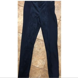Calvin Klein Jeans navy suede pants